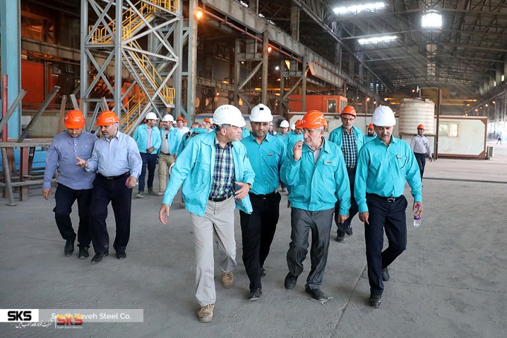 بازدید مهندس سعیدی کیا و مهندس اتابک از کارخانجات فولادسازی و پروژه فاز 2 فولادسازی (تیرماه98)